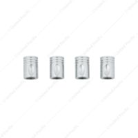 Chrome Piston Valve Caps (4-Pack)