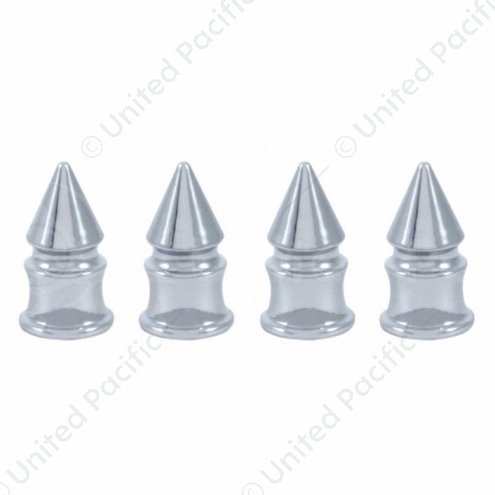 Chrome Spike Valve Caps (4-Pack)