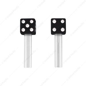 Dice Door Lock Knobs - Black (2Pc/Set)