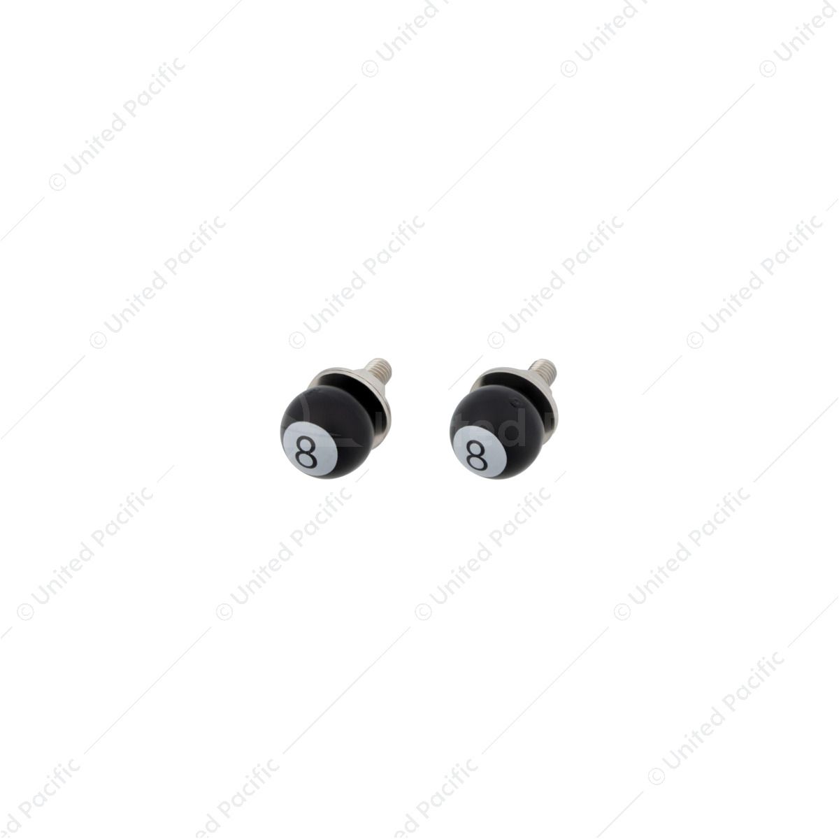 "8" Ball License Plate Fastener (2-Pack)