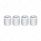 Chrome Round Valve Caps With Clear Crystal (4-Pack)