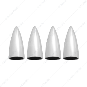 Chrome Bullet Head Valve Caps (4-Pack)