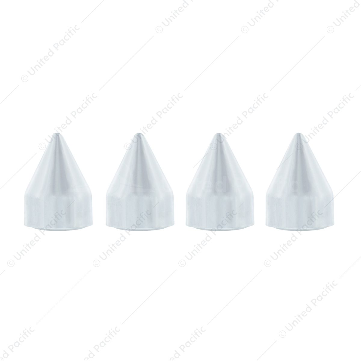 Chrome Plastic Spike Snap-On Screw Head Covers For #10 And #12 Screws (4-Pack)