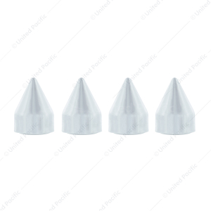 Chrome Plastic Spike Snap-On Screw Head Covers For #10 And #12 Screws (4-Pack)