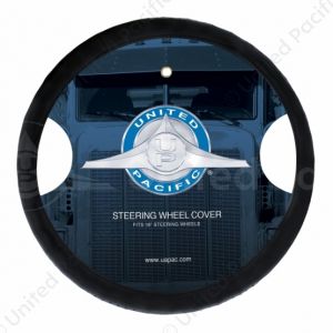 18" Perforated Leather Steering Wheel Cover - Blue