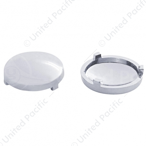 Chrome Plastic Covers For 3/4" Round Vinyl Button For Most Freightliner & International (Bulk)