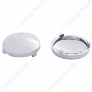 Chrome Plastic Covers For 3/4" Round Vinyl Button For Most Freightliner & International