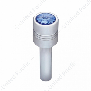 Chrome Door Lock Knob With 9/16" Color Crystal (2-Pack)