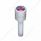 Chrome Door Lock Knob With 9/16" Purple Crystal (2-Pack)