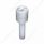 Chrome Door Lock Knob With 9/16" Clear Crystal (2-Pack)