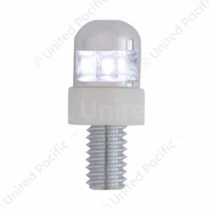 Single LED License Plate Fasteners - White LED (2-Pack)
