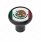 1/2"-13 Thread-On Gearshift Knob With Mexico Flag Sticker - Black
