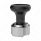 Thread-On Gearshift Knob & Adapter For Eaton Fuller Style 9/10 Shifter - Black
