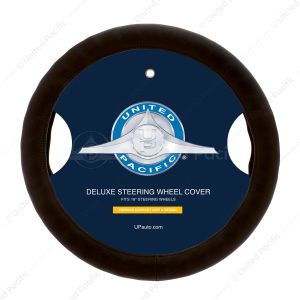 18" Premium Comfort Grip Steering Wheel Cover - Brown