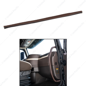 Driver Assist Grab Bar Cover - Brown Engineered Leather