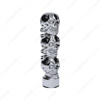 1/2"-13 Thread-On 3 Skull Shift Knob-Chrome