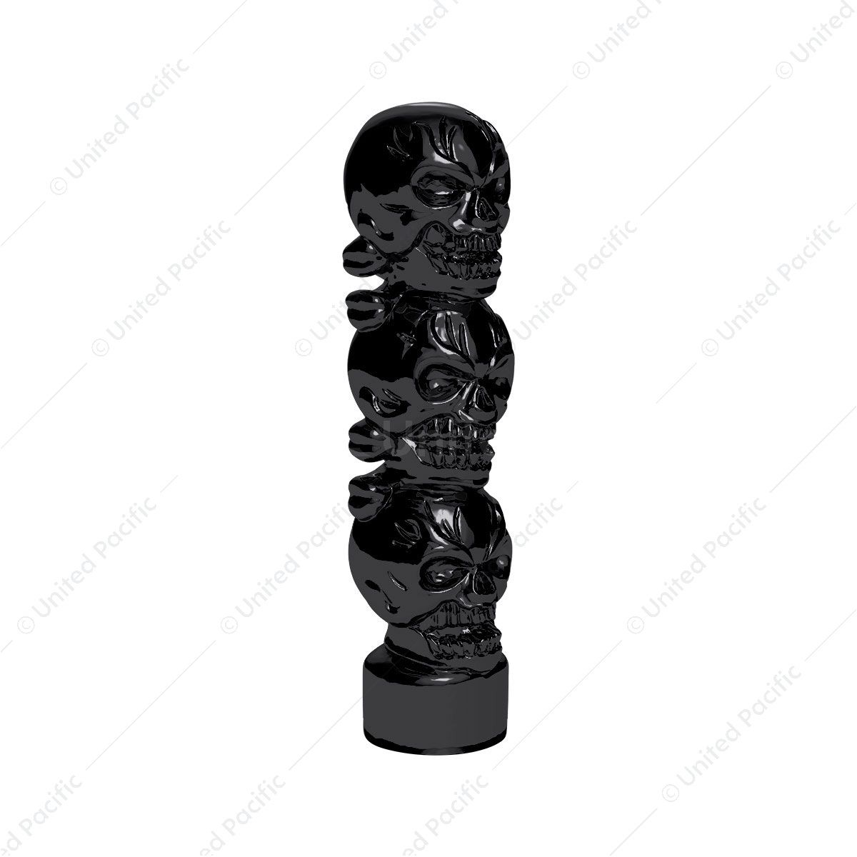 1/2"-13 Thread-On 3 Skull Candy Color Shift Knob-Glossy Black