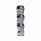 1/2"-13 Thread-On 3 Skull Candy Color Shift Knob-Liquid Silver