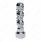Thread-On 3-Skulls Gearshift Knob With Adapter For Eaton-Fuller 9/10 Speed Shifter-Chrome