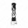 Thread-On Flame Gearshift Knob With Adapter For Eaton Fuller 13/15/18 Speed - Black With Chrome Flam