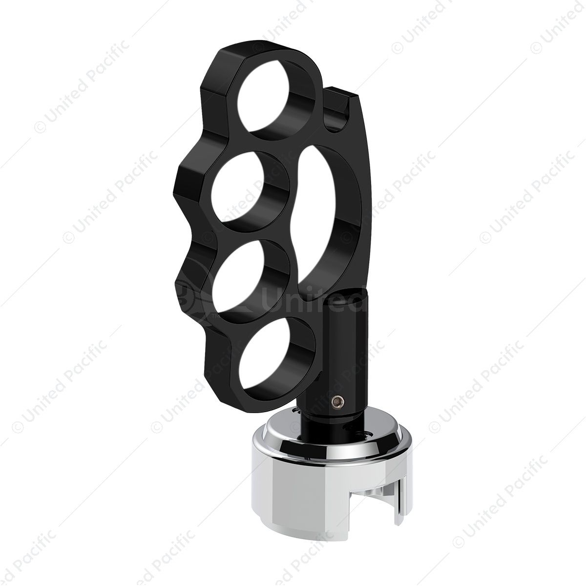 Knuckle Gearshift Knob With 13/15/18 Speed Adapter - Black