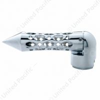 Daytona Style Spike Gearshift Knob With 13/15/18 Speed Adapter - Chrome/Horizontal