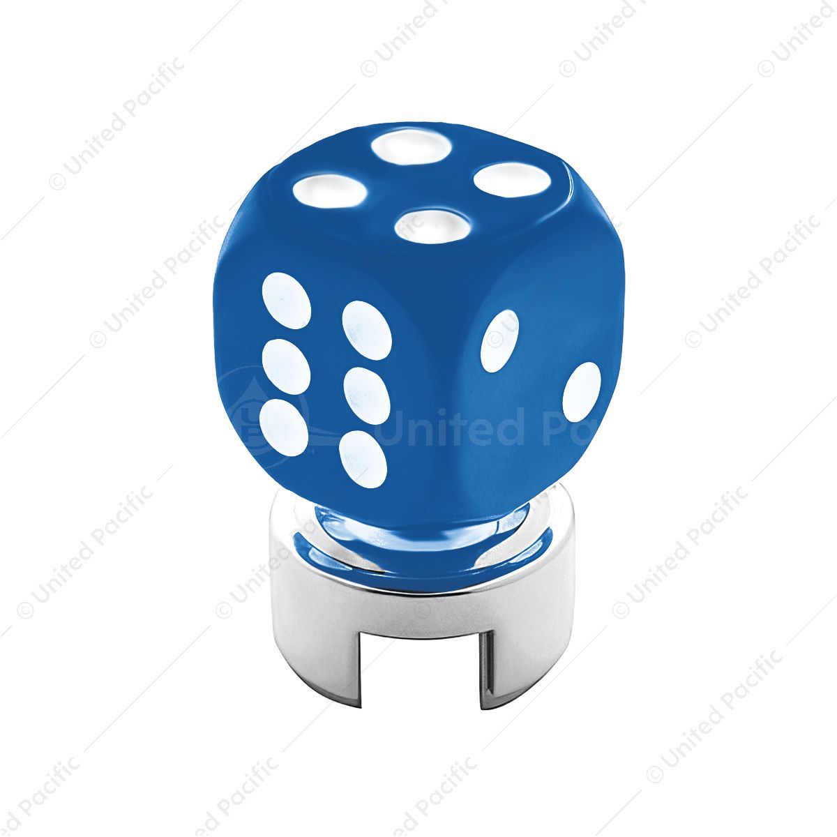 Blue Dice Gearshift Knob With 13/15/18 Speed Adapter