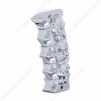 Skulls Pistol Grip Gearshift Knob - Chrome