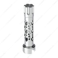 Austin Style Gun Cylinder Gearshift Knob With 13/15/18 Speed Adapter - Chrome/Vertical