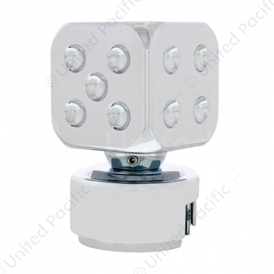 Dice Gearshift Knob With 13/15/18 Speed Adapter - Chrome