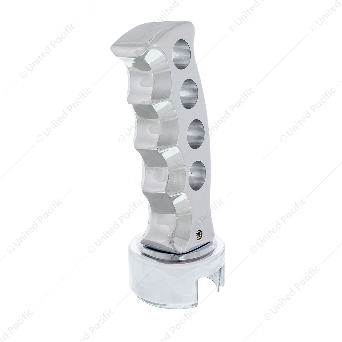 Gatling Style Gearshift Knob With 13/15/18 Speed Adapter - Chrome