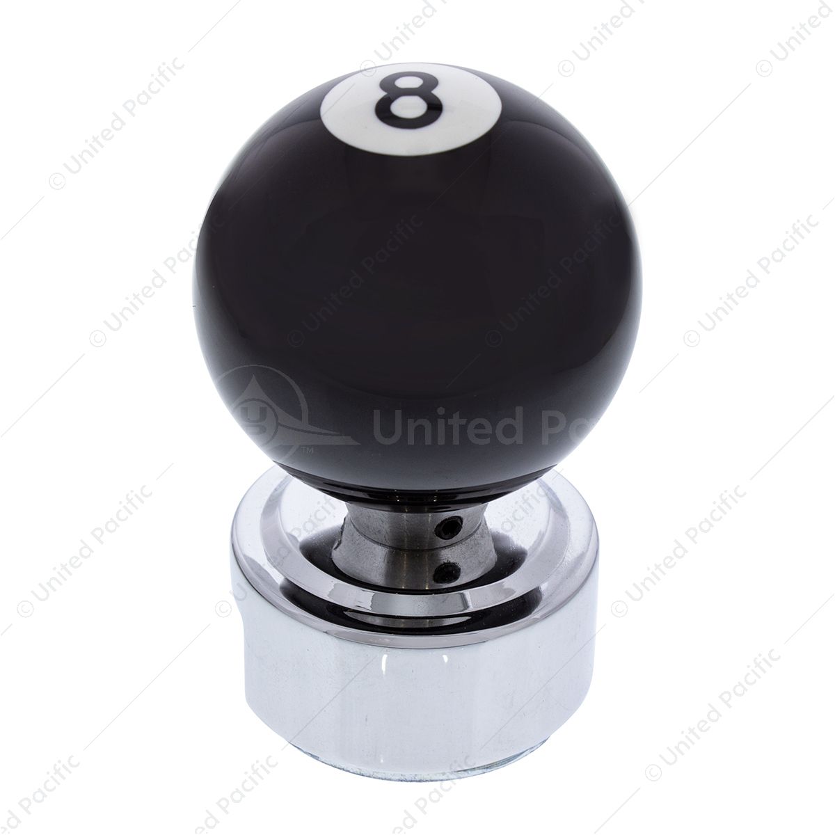 Number 8 Pool Ball Gearshift Knob For 13/15/18 Speed Eaton Style Shifters
