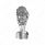 Thread-On Skull Gearshift Knob With 13/15/18 Speed Adapter - Chrome
