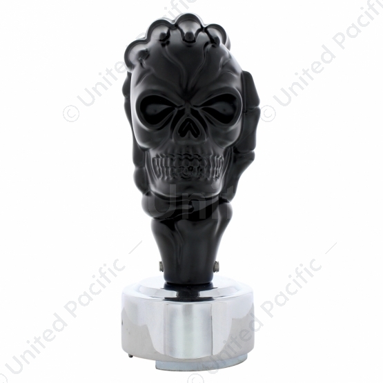 Skull Gearshift Knob With 13/15/18 Speed Adapter - Black