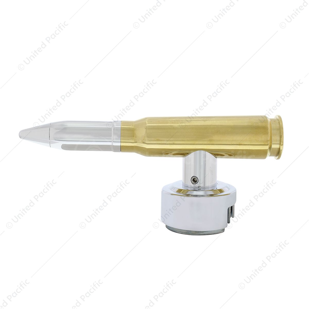 50 Caliber Bullet T-Handle Gearshift Knob With 13/15/18 Speed Adapter