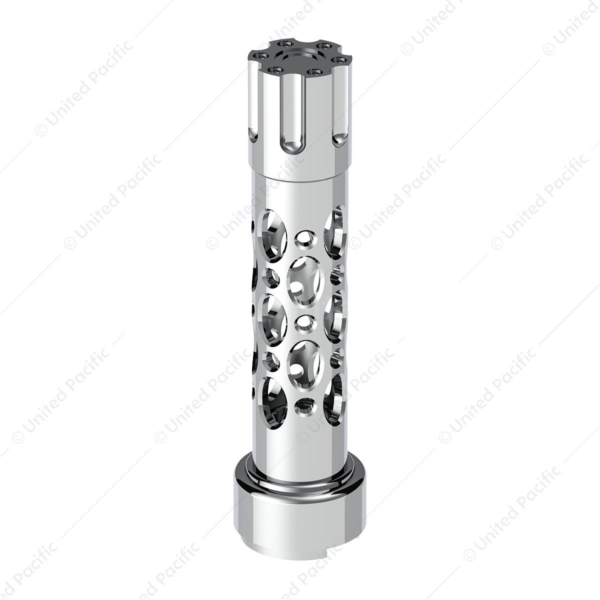 M30X3.5 Thread-On Austin Style Gearshift Knob With 9/10 Speed Adapter - Chrome/Vertical