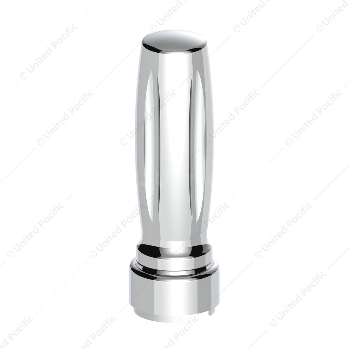 M30X3.5 Thread-On Vegas Style Gearshift Knob With 9/10 Speed Adapter - Chrome/Vertical