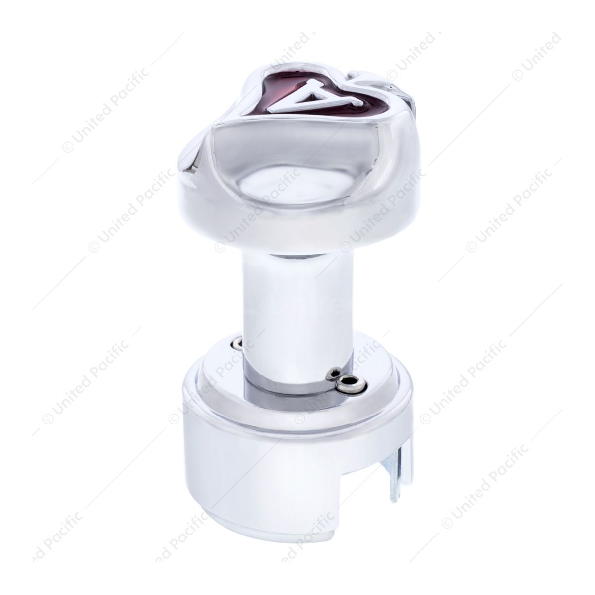 Ace of Spade Thread-On Gearshift Knob With 13/15/18 Speed Adapter - Chrome