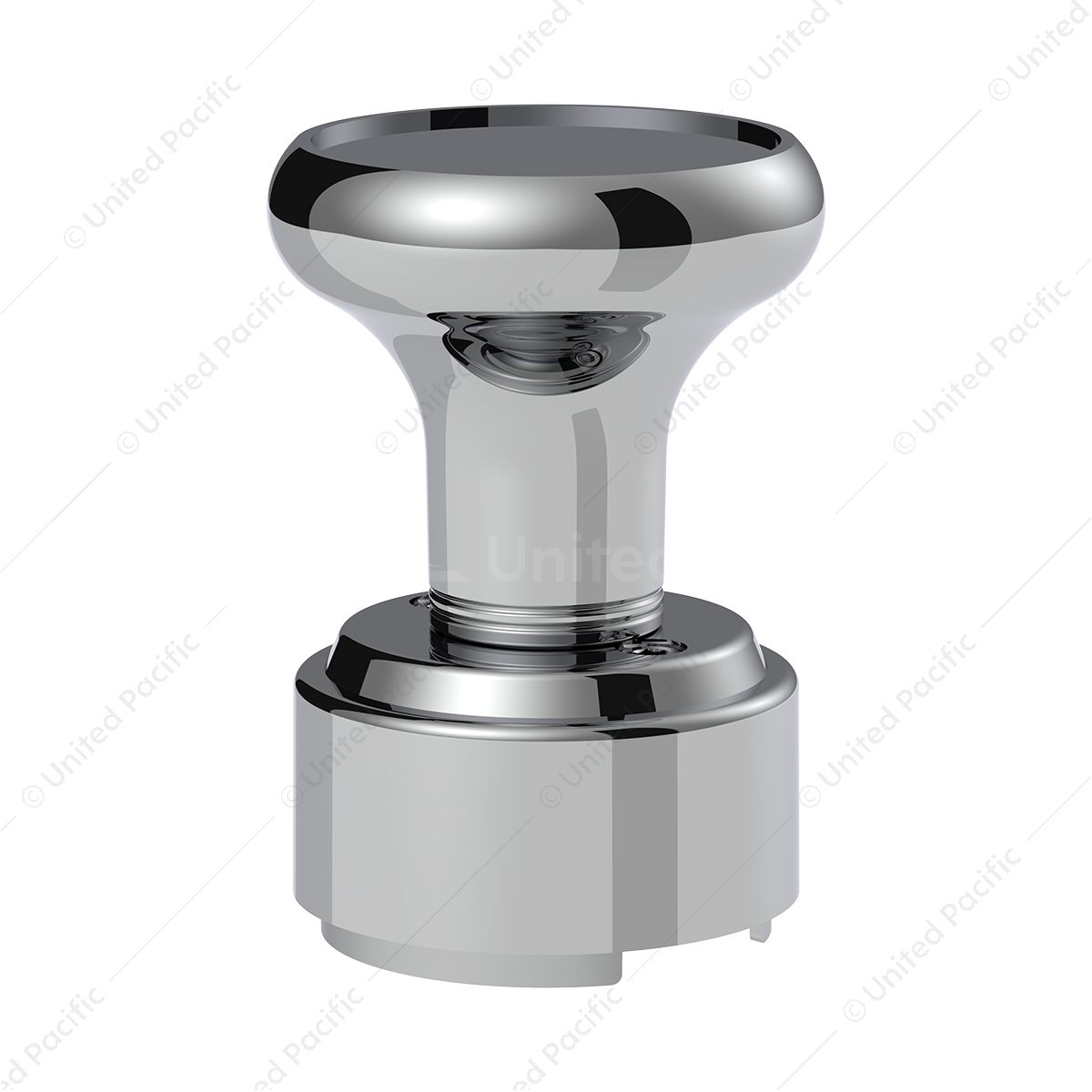 Thread-On Gearshift Knob & Adapter For Eaton Fuller Style 9/10 Shifter - Chrome