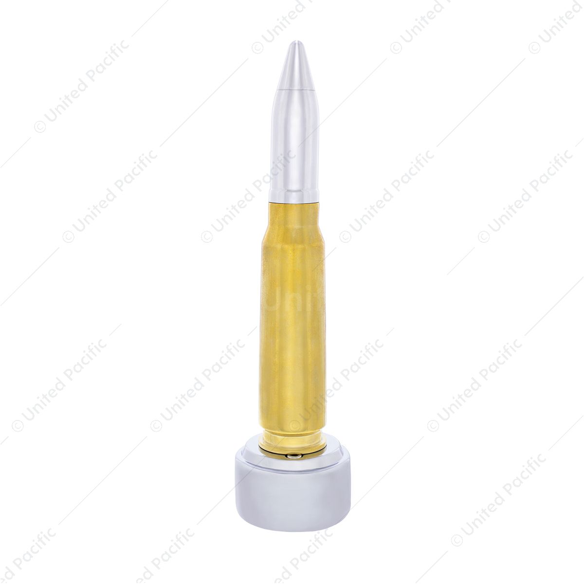 50 Caliber Bullet Style Thread-On Gearshift Knob With 9/10 Speed Adapter