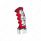 Thread-On Skulls Pistol Grip Gearshift Knob With Chrome 9/10 Speed Adapter - Candy Red With Chrome S
