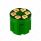 Gun Cylinder 9/10 Speed Gearshift Knob - Emerald Green