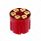 Gun Cylinder 9/10 Speed Gearshift Knob - Candy Red