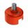 1/2"-13 Thread-On Shift Knob Mounting Adapter For Eaton Fuller Style 13/15/18 Shifter - Cadmium Oran