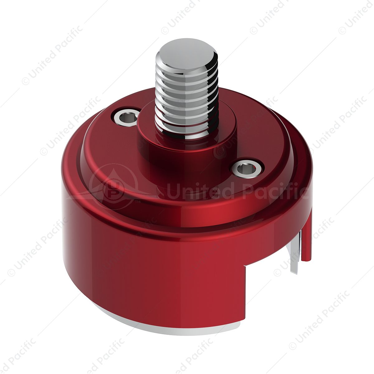 1/2"-13 Thread-On Shift Knob Mounting Adapter For Eaton Fuller Style 13/15/18 Shifter - Candy Red (B