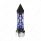 Thread-On Daytona Style Spike Gearshift Knob With LED 9/10 Speed Adapter - Black/Blue LED