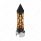 Thread-On Daytona Style Spike Gearshift Knob With LED 13/15/18 Speed Adapter - Black/Amber LED