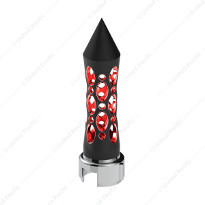 Thread-On Daytona Style Spike Gearshift Knob With LED 13/15/18 Speed Adapter