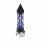 Thread-On Daytona Style Spike Gearshift Knob With LED 13/15/18 Speed Adapter - Black/Blue LED