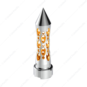 Thread-On Daytona Style Spike Gearshift Knob With LED 9/10 Speed Adapter